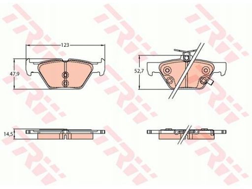 Klocek Hamulcowy Kpl. Gdb3639