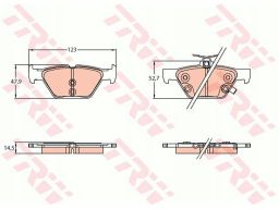 Klocek Hamulcowy Kpl. Gdb3639