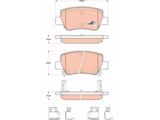 Klocek Hamulcowy Kpl. Gdb4175