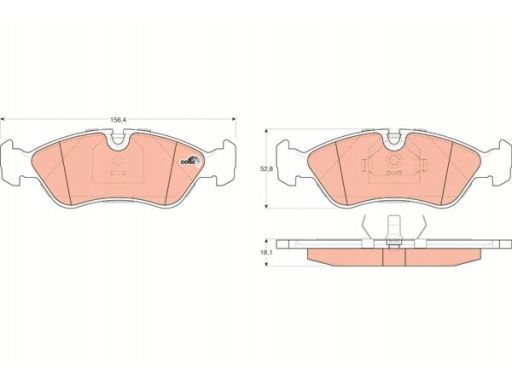 Klocek Hamulcowy Kpl. Gdb951