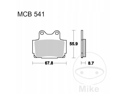 Klocek Hamulcowy Kpl. Mcb541Sh