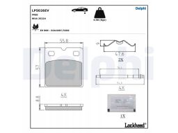 Klocek Hamulcowy Hamulca Postojowego Kpl Lp5026Ev