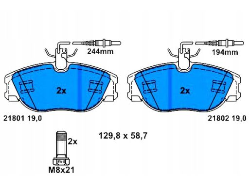 Klocek Hamulcowy Kpl. 13.0460-2978.2