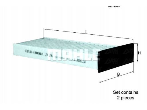 Filtr Kabiny Lak 296/S
