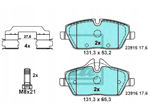 Klocek Hamulcowy Kpl. 13.0470-2710.2