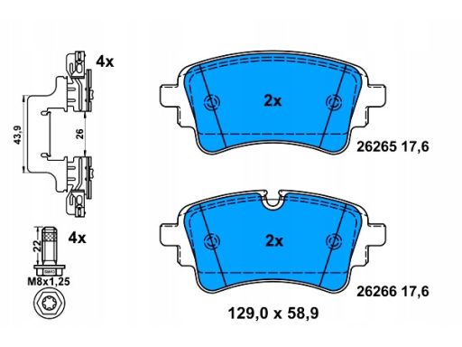 Klocek Hamulcowy Kpl. 13.0460-2647.2