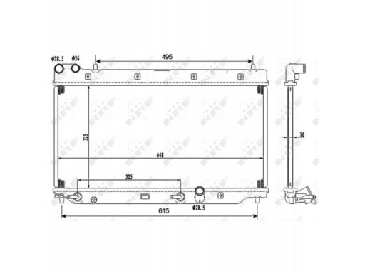 Chłodnica Silnika 53110