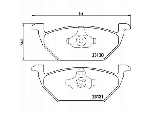 Klocek Hamulcowy Kpl. P 85 041X
