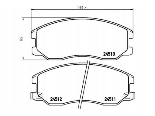 Klocek Hamulcowy Kpl. 2451001