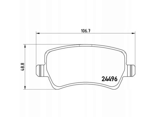 Klocek Hamulcowy Kpl. P 86 021X