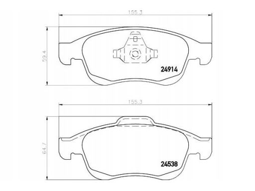 Klocek Hamulcowy Kpl. 2491401