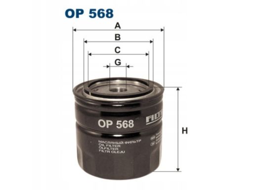 Filtr Oleju Op 568