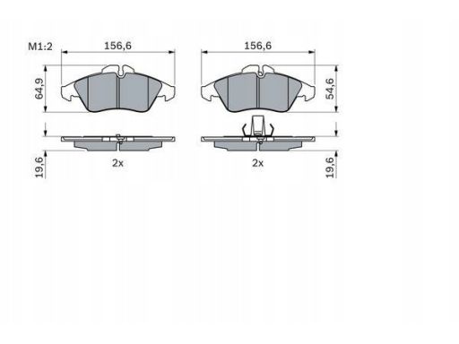 Klocek Hamulcowy Kpl. 0 986 424 218