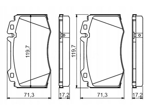 Klocek Hamulcowy Kpl. 0 986 494 576