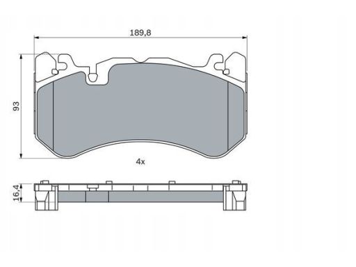 Klocek Hamulcowy Kpl. 0 986 424 861