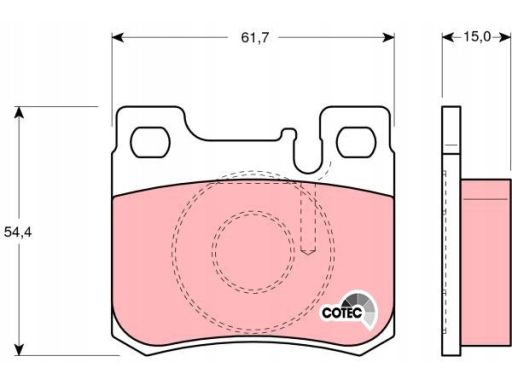 Klocek Hamulcowy Kpl. Gdb1130