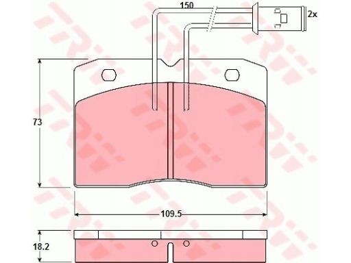 Klocek Hamulcowy Kpl. Gdb1152