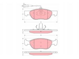 Klocek Hamulcowy Kpl. Gdb1486