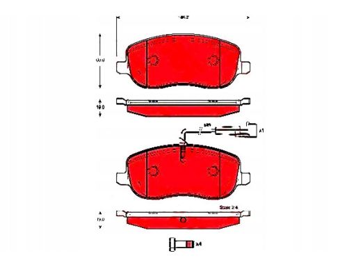 Klocek Hamulcowy Kpl.