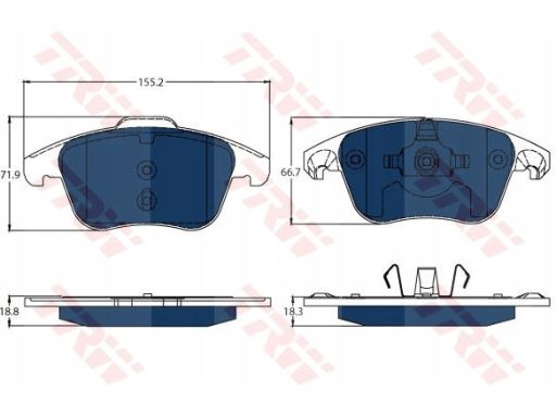 Klocek Hamulcowy Kpl. Gdb1691Bte