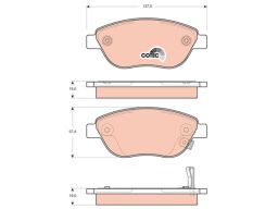 Klocek Hamulcowy Kpl. Gdb1701