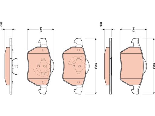 Klocek Hamulcowy Kpl. Gdb1717