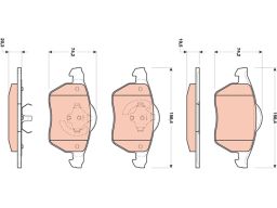 Klocek Hamulcowy Kpl. Gdb1717