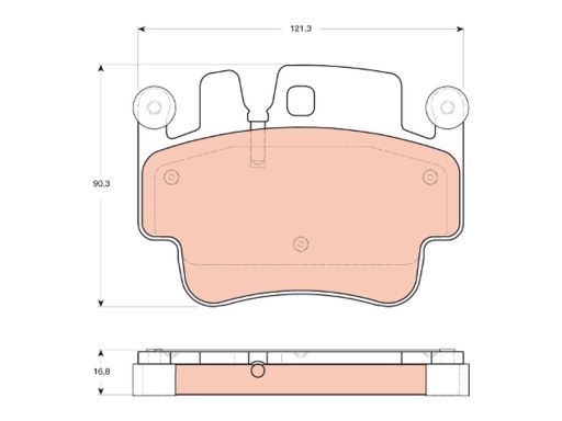 Klocek Hamulcowy Kpl. Gdb1742