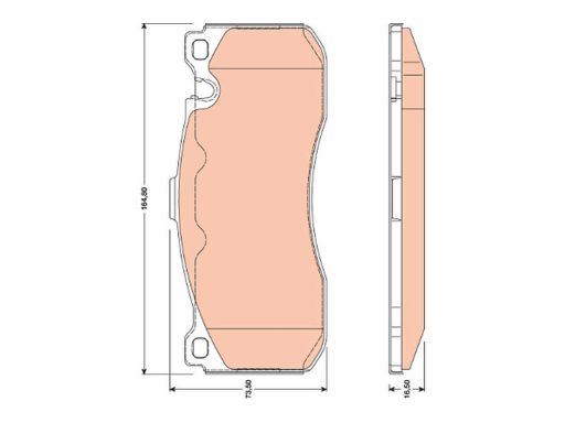 Klocek Hamulcowy Kpl. Gdb1802