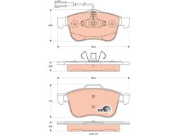 Klocek Hamulcowy Kpl. Gdb1880