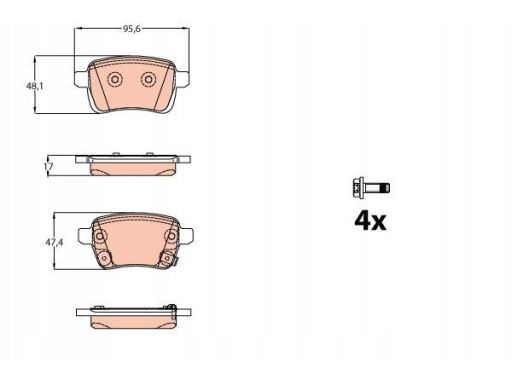 Klocek Hamulcowy Kpl. Gdb2093