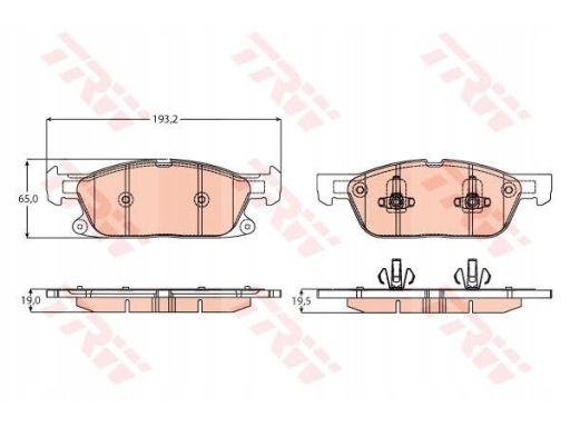 Klocek Hamulcowy Kpl. Gdb2167