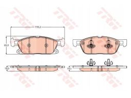 Klocek Hamulcowy Kpl. Gdb2167