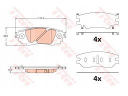 Klocek Hamulcowy Kpl. Gdb2183