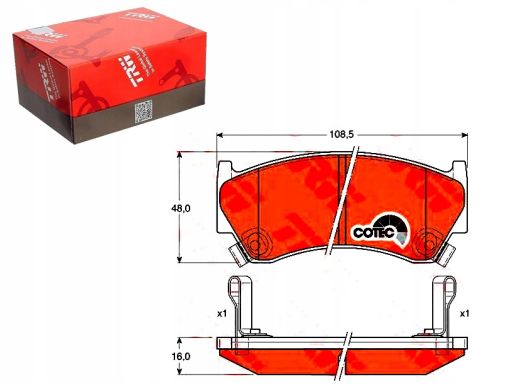 Klocek Hamulcowy Kpl. Gdb3180