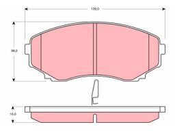 Klocek Hamulcowy Kpl. Gdb3255