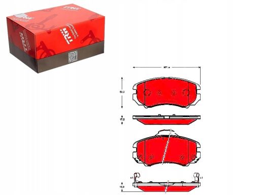 Klocek Hamulcowy Kpl. Gdb3386