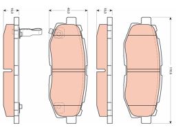 Klocek Hamulcowy Kpl. Gdb3442