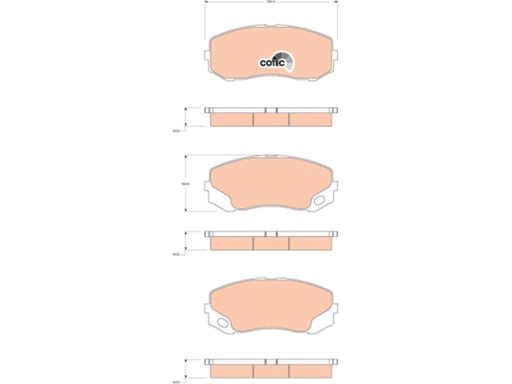 Klocek Hamulcowy Kpl. Gdb3492