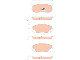 Klocek Hamulcowy Kpl. Gdb3492