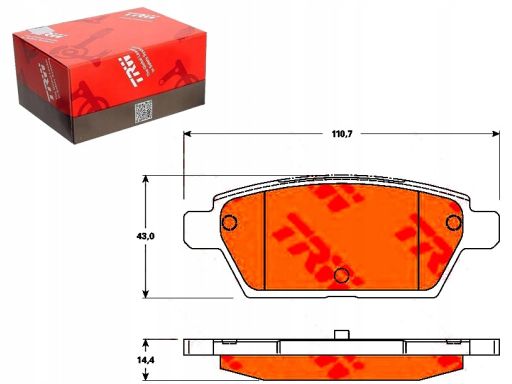 Klocek Hamulcowy Kpl. Gdb3517