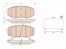 Klocek Hamulcowy Kpl. Gdb3553