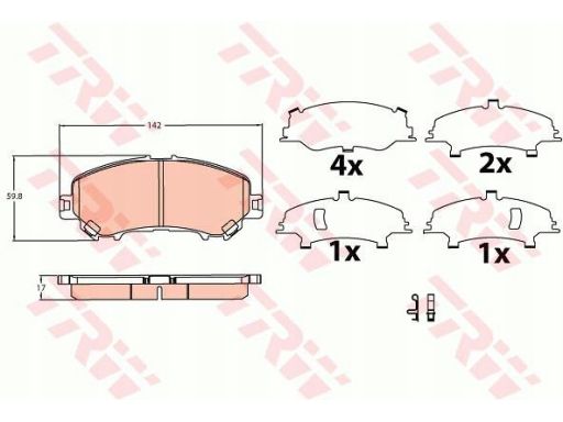 Klocek Hamulcowy Kpl. Gdb3622