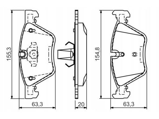 Klocek Hamulcowy Kpl. 0 986 494 118