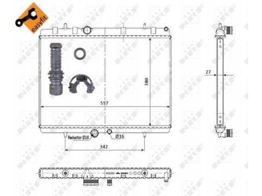 Chłodnica Silnika 50438
