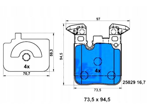 Klocek Hamulcowy Kpl. 13.0460-4874.2