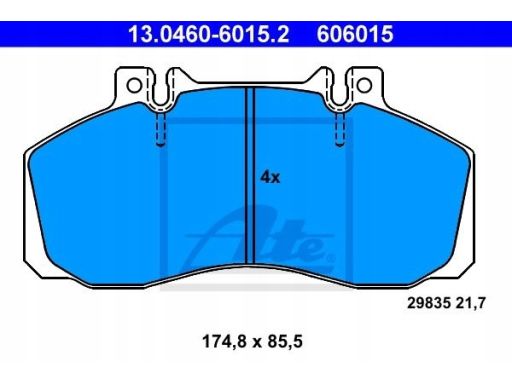 Klocek Hamulcowy Kpl. 13.0460-6015.2