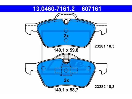 Klocek Hamulcowy Kpl. 13.0460-7161.2