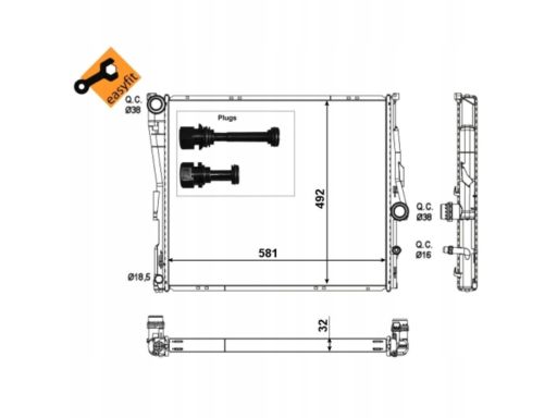 Chłodnica Silnika 53117