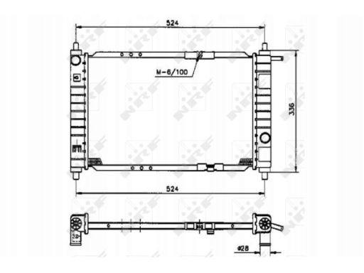 Chłodnica Silnika 53250